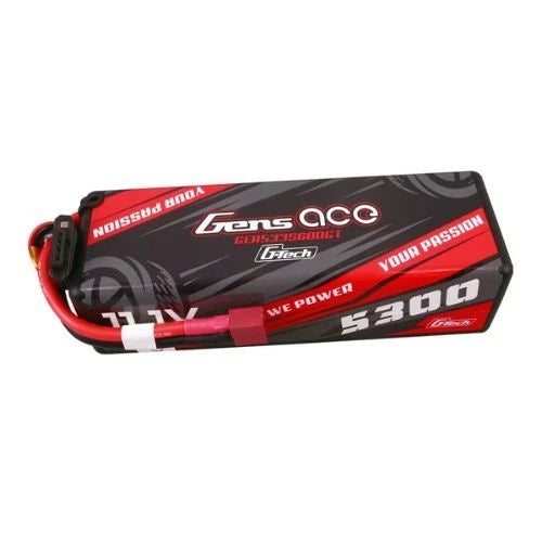 Gens ace 5300mAh 3S 60C 11.1V G-tech HardCase Lipo Battery 15# with Deans Plug Battery