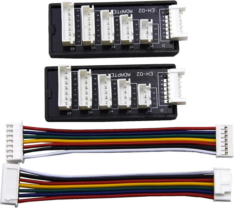 Dual battery charge converter PCBs with JST-XH sockets and multiwire harness