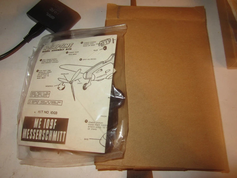 VTG Hobby-Time Model Kit MESSERSCHMITT ME 109F War Plane In Box SEALED BAG