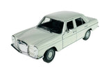 WELLY MERCEDES-BENZ W114 220 WHITE 1:24 DIE CAST METAL MODEL NEW IN BOX 17cm