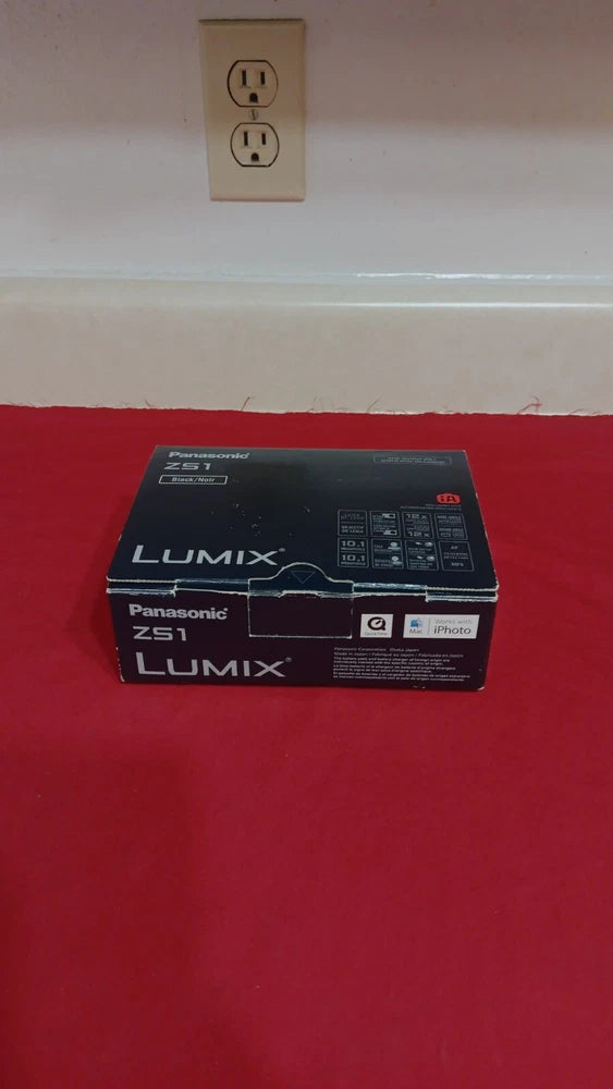 Panasonic LUMIX DMC-ZS1 10.1MP Digital Camera Black Compact 12x ZOOM LEICA WIDE