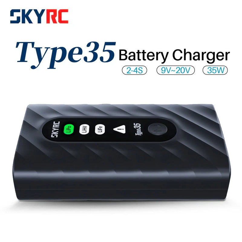 SKYRC Type35 Battery Charger 2-4S Smart Charger PD3.0 35W For LiPo/ LiHV/ LiFe Battery