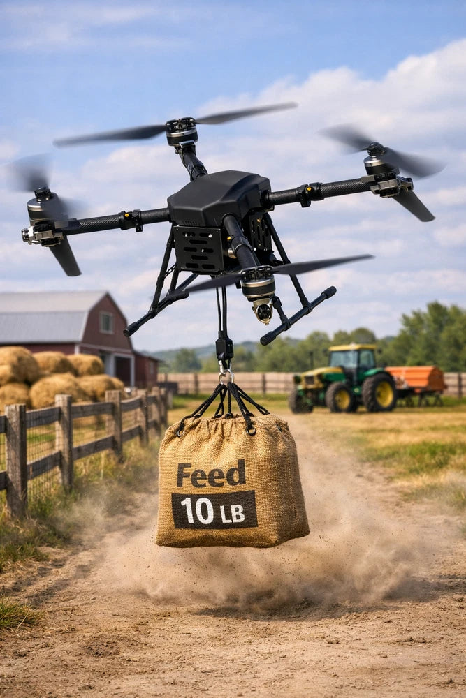 Cargo Delivery Drone, 8 miles range, up to 10 lb payload (5 Kg) M40 Heavy Lift