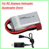 11.1V 800mAh 15C LiPo Batteryfor RC Warbird Sporter Trainer Helicopter FPV Drone