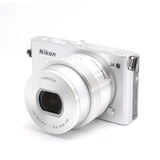 Nikon 1 J4 Silver Camera with VR 10-30mm Lens Wi-Fi Lightweight Compact