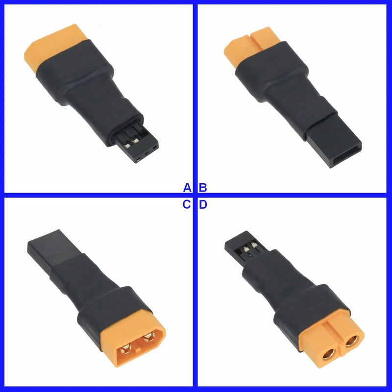 XT60 to JR Futaba No Wires Adapter For Plane Truck Boat Lipo Battery Toy Hobby