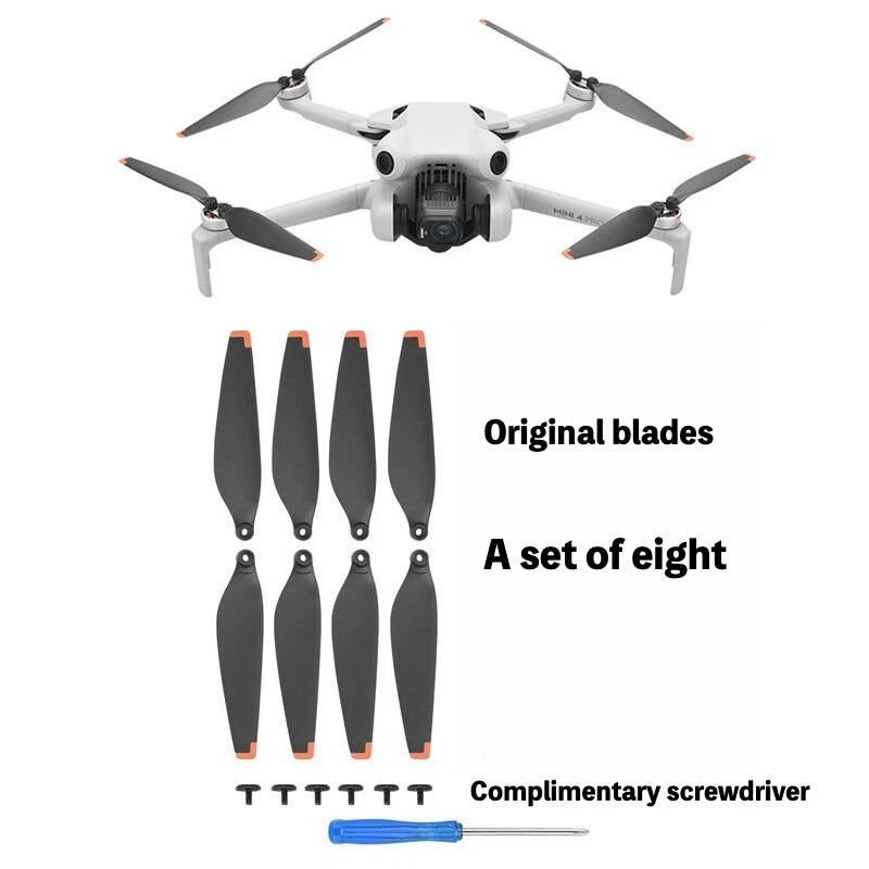 DJI Mini 3/4 Pro Propeller Blades Low Noise Wing Drone Accessories