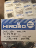 HIROBO 0412-220 SCEADU SD HPM PUSH-PULL LEVER SET # 0412220 HELI PARTS
