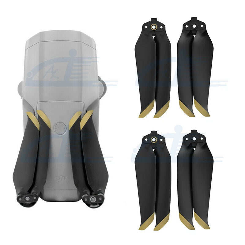 2Pairs 7238F Propellers Foldable Props Blade Gold Tip CW&CCW for DJI Mavic Air 2