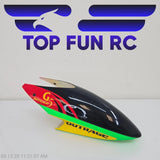 OUTRAGE HELICOPTER CANOPY FOR G5 RC HELICOPTER GREEN/RED