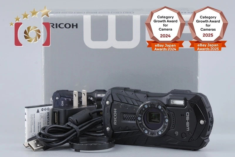 "Shutter count 963" Ricoh Pentax WG-50 Black 16.0 MP Action Camera w/ Box