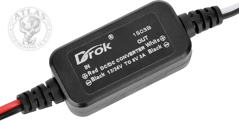DROK 12V to 9V DC Converter, 11-32V to 9V 3A DC Buck Converter, Voltage Regulato
