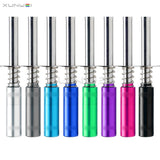 RC nitro glow plug igniter starter with assorted colored grip caps and metal tips
