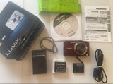 Panasonic LUMIX DMC-SZ7 Compact Digital Camera Tested Brown Excellent Condition