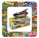 CORGI BATBOAT AND TRAILER RE-ISSUE 2025 WITH BOX NUMBER 107 w CERTIFICATE