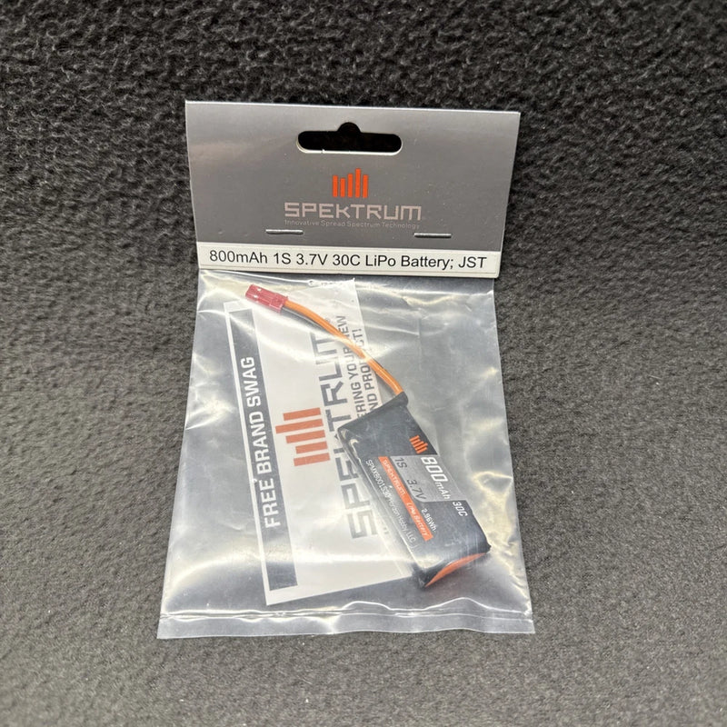 Spektrum SPMX8001S30 1S LiPo 30C LiPo Battery 3.7V 800mAh New in Package R/C