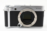 Fujifilm X-A7 24.2MP Mirrorless APS-C Camera Touchscreen 4K Body Only Silver