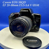 Canon EOS10 QD Film Camera with EF 28-80mm Lens Autofocus Tested