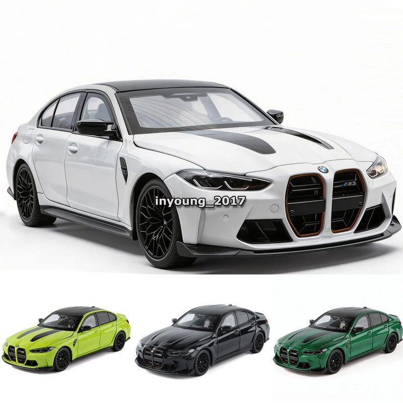 1/18 2024 M3 CS LCI Sedan Model Car Diecast Toy Cars Toys for Boys Kids Gifts