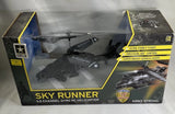 US Army Sky Runner 3.5 Channel Gyro RC Black Helicopter Remote Control