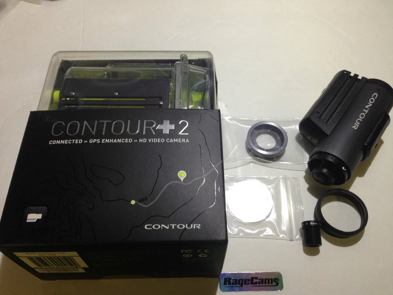 CONTOURPLUS2 HD 1080p Helmet Cam RACING DASH CAMERA+FLAT LENS NO FISH EYE VIEW