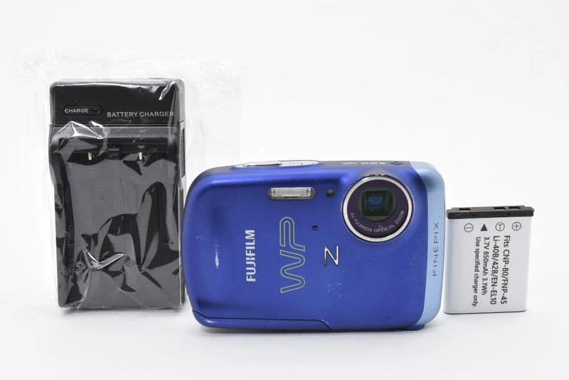 FUJIFILM FinePix Z33 WP Blue Compact Digital Camera Tested Working Japan
