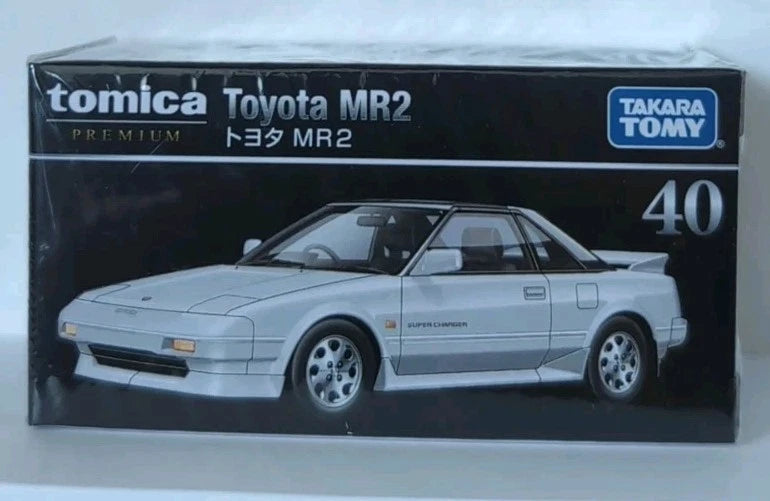 Takara Tomy Tomica Premium No.40 TOYOTA MR2 White Diecast Model Toy Car 1/60 New