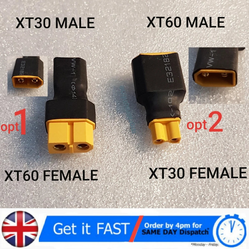 XT30 to XT60 Male / Female Adapter Converter Connector lipo battery Adaptor RC Converter