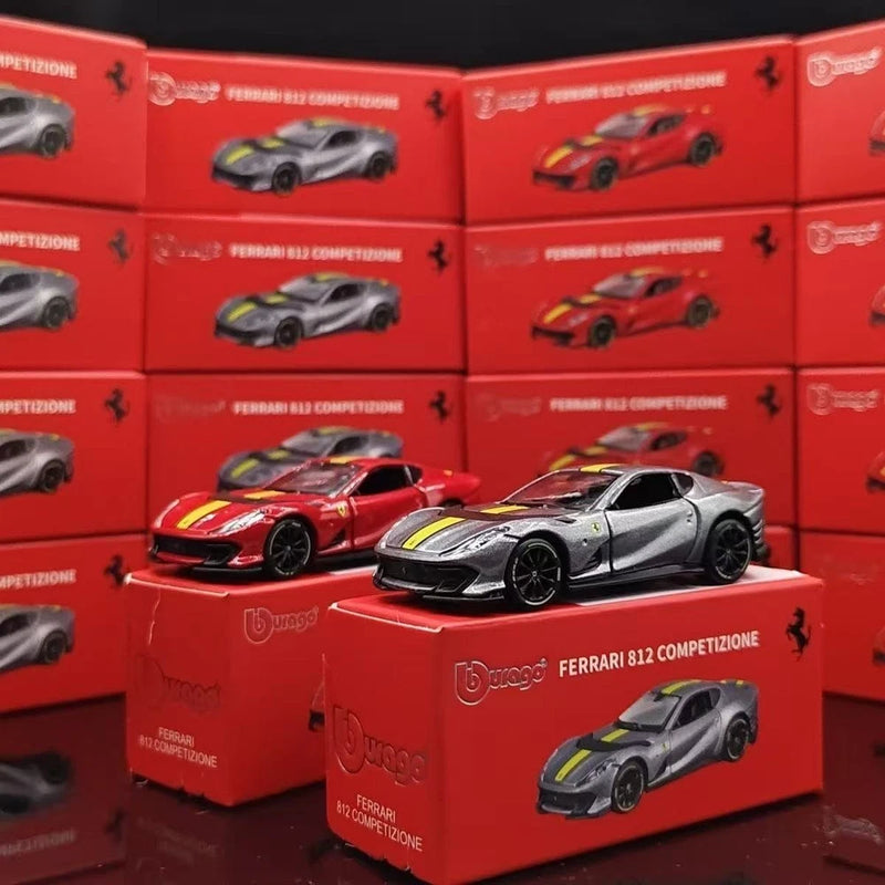 Bburago 1:64 Ferrari 812 Competizione Diecast Car Model Static Collectible Toy