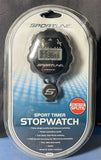 New Sportline Sport Timer Stopwatch Model 220 With Battery 1/100th Sec. Battery