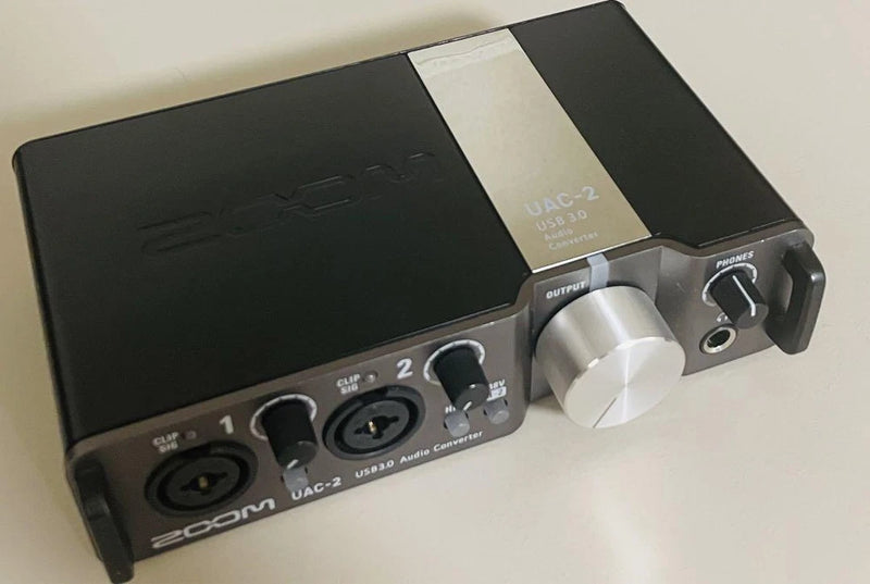 ZOOM UAC-2 USB3.0 Audio Converter Interface 2in 2out Microphone Preamp Silver