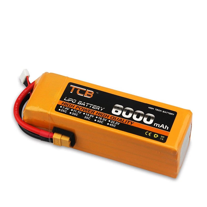 1PCS 3S 11.1V 6000mAh 60C Battery XT60 Plug For FPV Drone Quadcopter