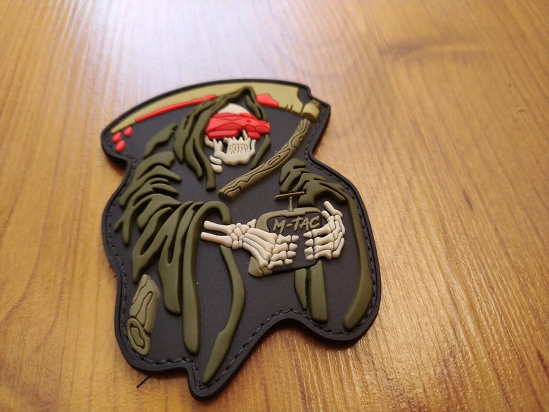 FPV operator drones  Death  PVC  TACTICAL  PATCH  90x65  mm drone §ã
