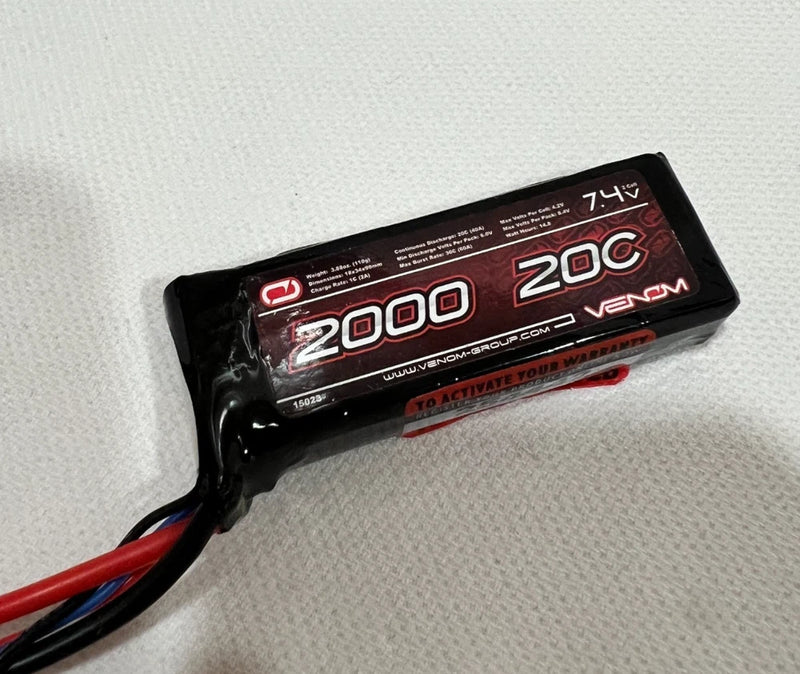 Venom 2000 20C  7.4V 15023  LiPo Battery
