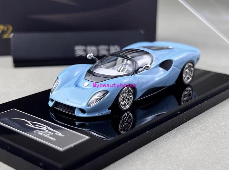 Mirage 1:64 Blue P72 Racing Sports Model Diecast Metal Car