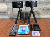 PANASONIC LUMIX DMC SZ7 & ZS8 COMPACT DIGITAL CAMERAS BLACK VERY CLEAN NICE