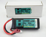 Helios RC 2S 50C LiPo Battery w/Deans Connector (7.4V/2000mAh) Battery