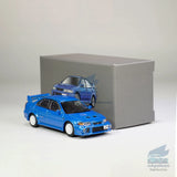 JKM 1/64 Mitsubishi Lancer Evo VI Model Car Diecast Toy Vehicle Collection Blue