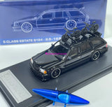 YS 1:64 Black E Class S124 EVO2 Wagon Sports Model Diecast Metal Car