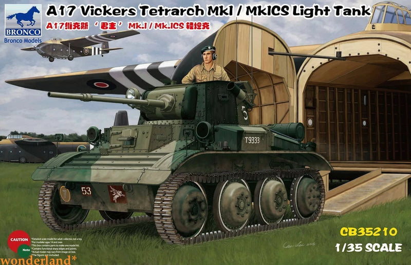 Bronco CB35210 1/35  A17 Vickers Tetrarch Mk.I/Mk.ICS Light Tank