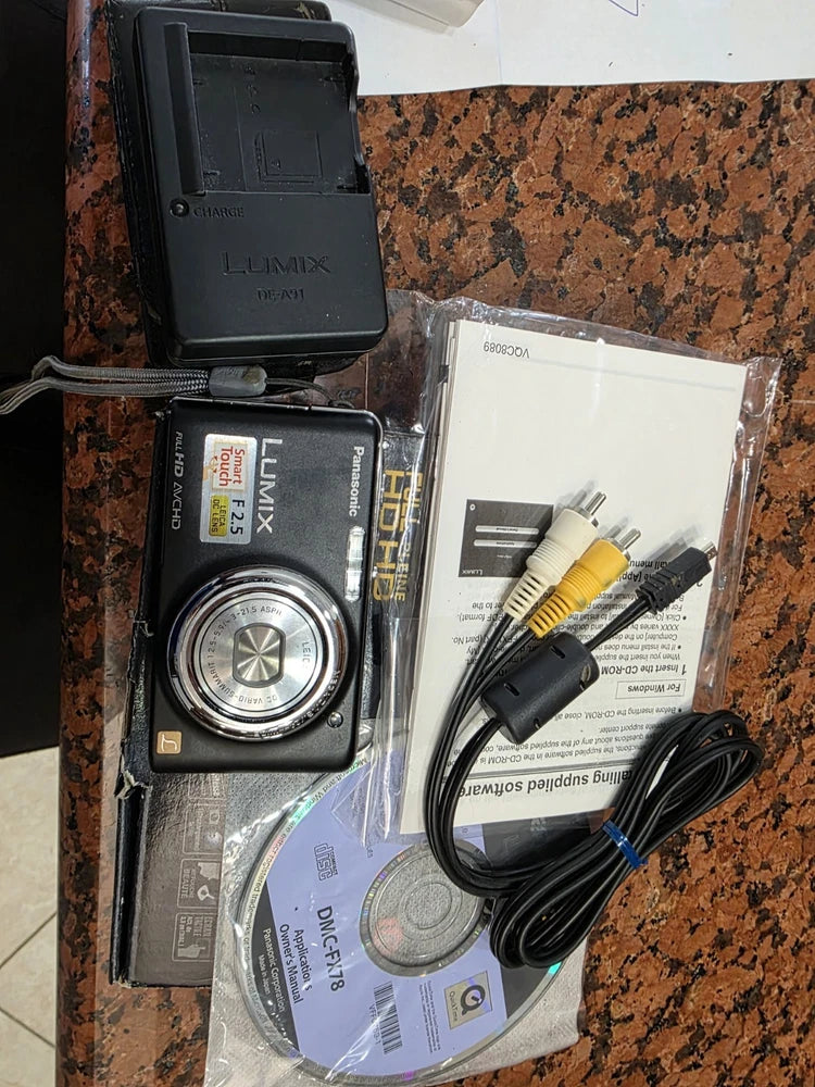Panasonic Lumix FX78 12MP Digital Camera Touchscreen HD Video Slim Compact Cam
