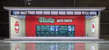 O¡¯Reillys Store Garage Theme 1:64 Model Garage Diorama LED Lighting!