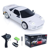 White 1:18 RC drift car kit with controller and USB charging parts