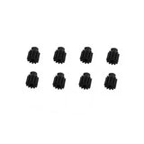 VISUO RC quadcopter motor gear set, 8 black plastic pinion cogs