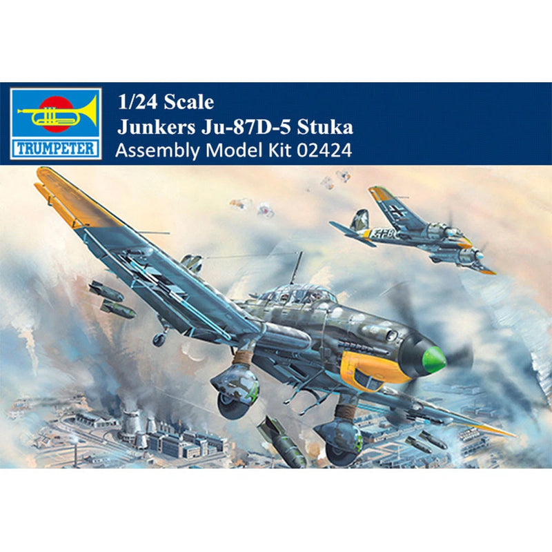 Trumpeter German Junkers 02424 1/24  Ju-87D-5 Stuka Aircraft Assembly Model Kit