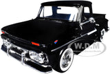 1966 GMC C1000 FENDERSIDE PICKUP BLACK 1/24 DIECAST MODEL BY MOTORMAX 79379
