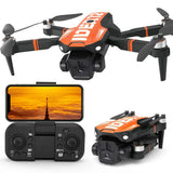 LE-IDEA GPS Drone with Camera for Adults, Professional 4K Orange