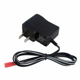 7.2V 250mA battery charger with US two-prong plug and black power cord