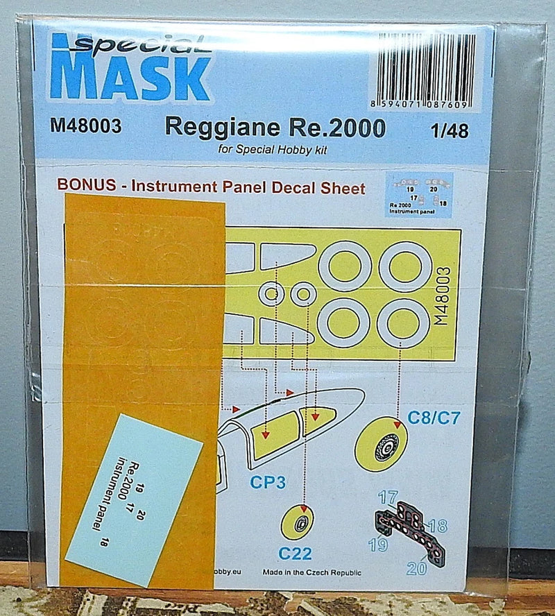 1/48 Special Hobby #M48003 Reggiane Re.2000 Canopy Mask Set (Special Hobby Kit)