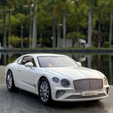 1:24 Bentley Continental GT Diecast Model Super Car w/ Sound Light Pull Back Toy